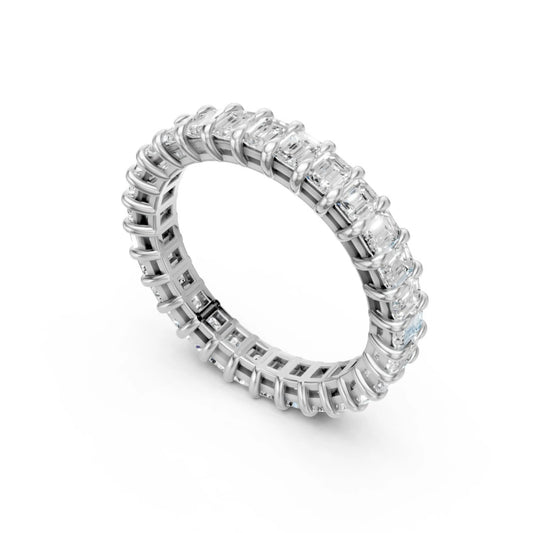 Emerald Eternity Ring White Gold