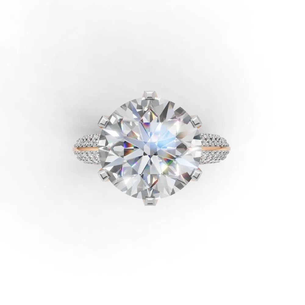 Celeste Shine Solitaire Ring Rose Gold