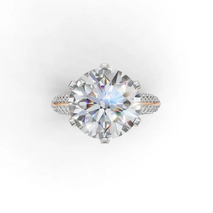 Celeste Shine Solitaire Ring Rose Gold