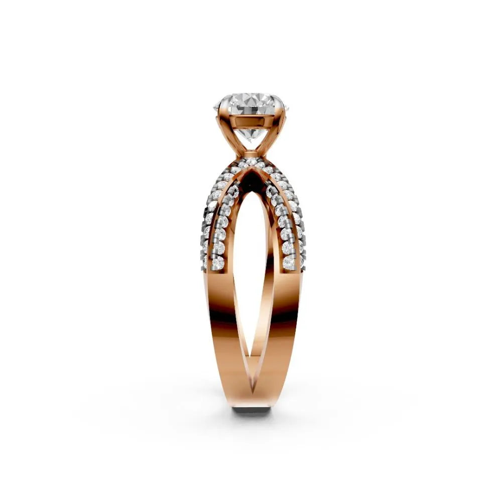 TwinGrace Diamond Bridal Set Rose Gold