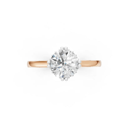Timeless Solitaire Diamond Ring Rose Gold