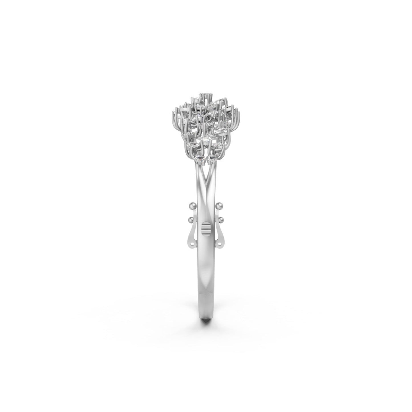 Floral Diamond Bracelet for Timeless Grace White Gold