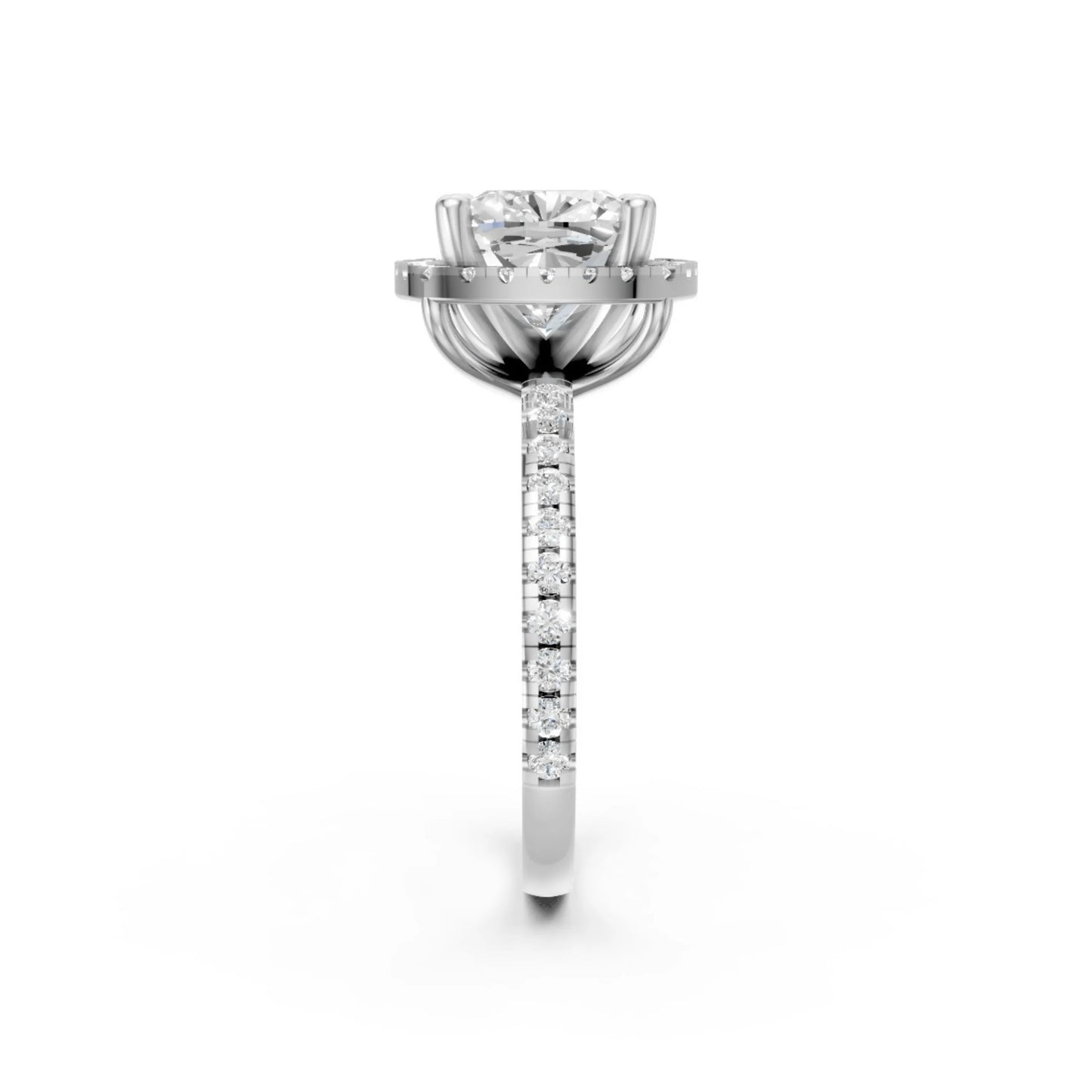 Timeless Bloom Solitaire Ring White Gold