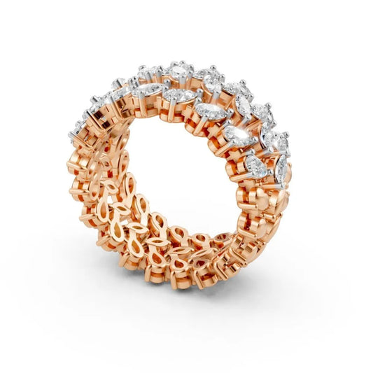 Eternelle Marquise Diamond Band Rose Gold