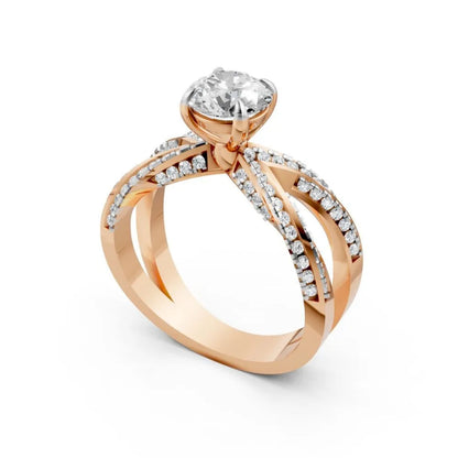 TwinGrace Diamond Bridal Set Rose Gold
