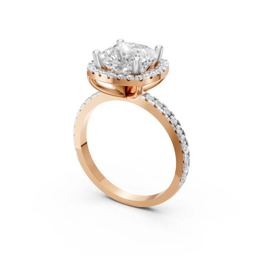 Timeless Bloom Solitaire Ring Rose Gold
