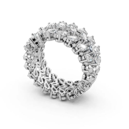 Eternelle Marquise Diamond Band White Gold