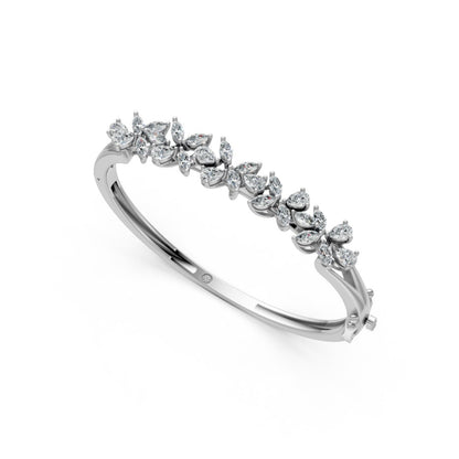 Exquisite Round and Marquise Diamond Bracelet