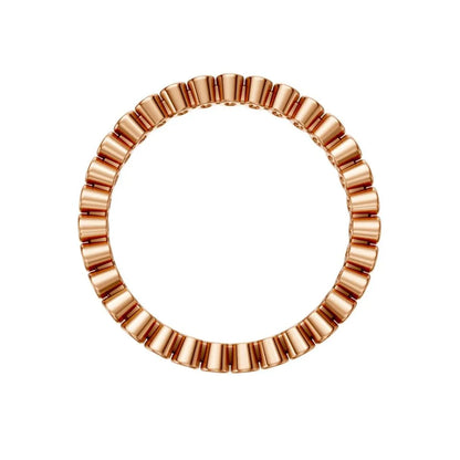 ModernGlow Bezel Eternity Band Rose Gold