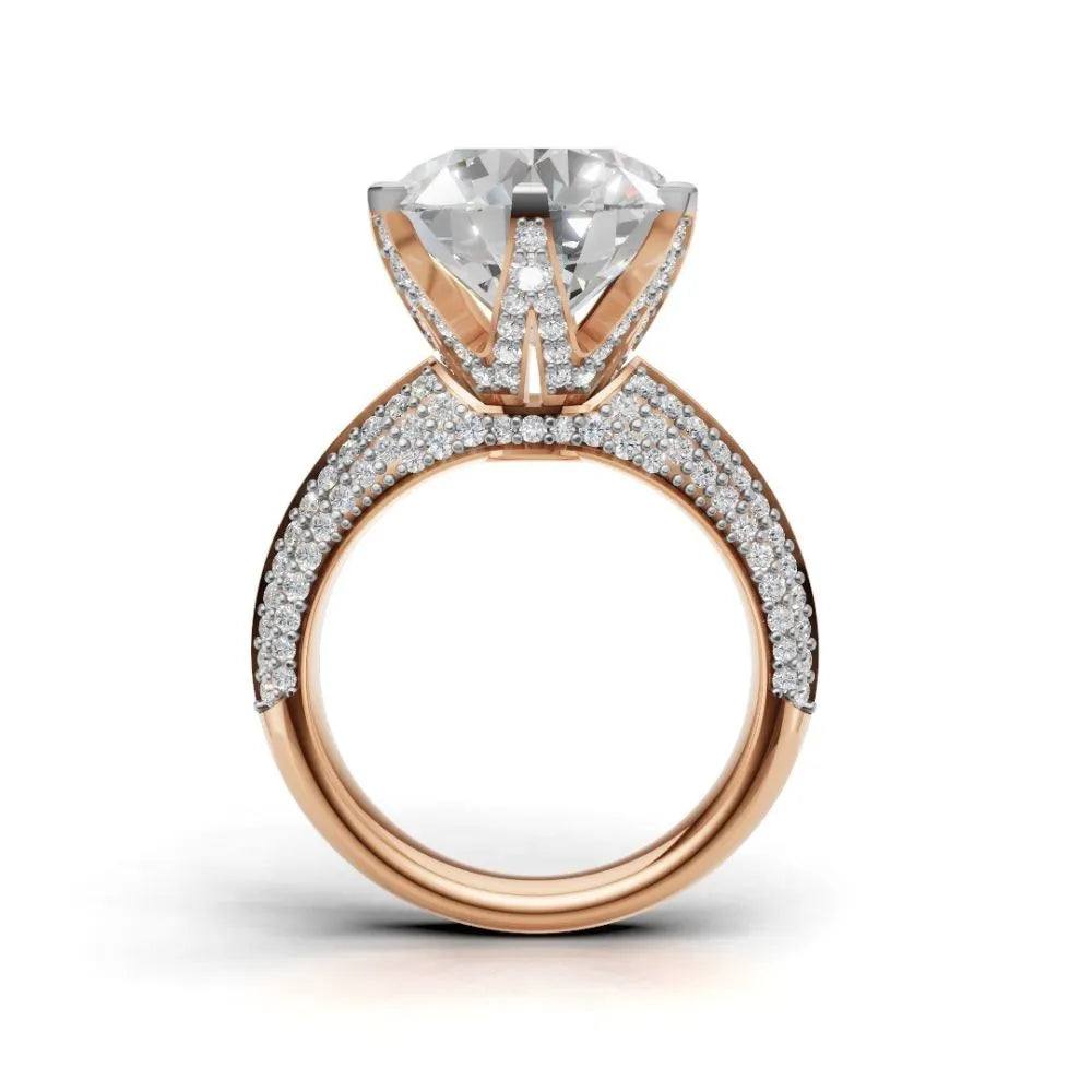 Celeste Shine Solitaire Ring Rose Gold