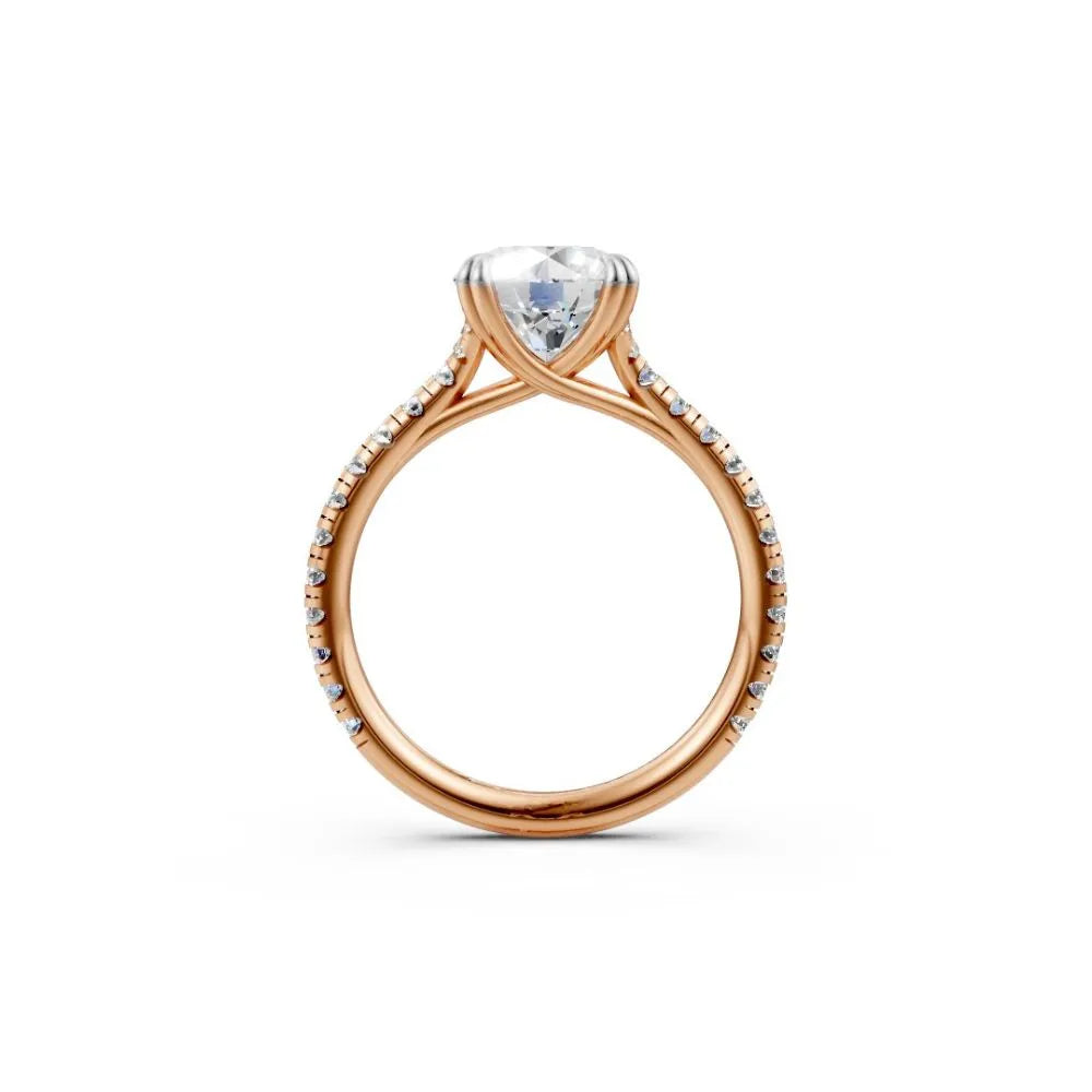 RadiantCore Engagement Ring Rose Gold