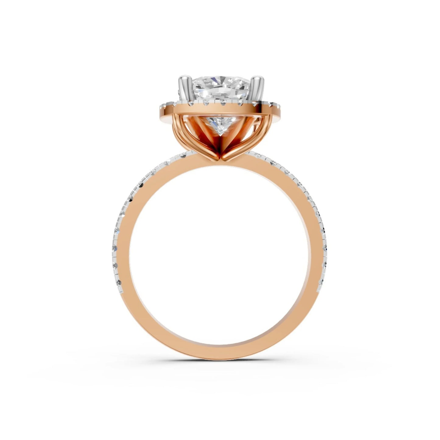 Timeless Bloom Solitaire Ring Rose Gold