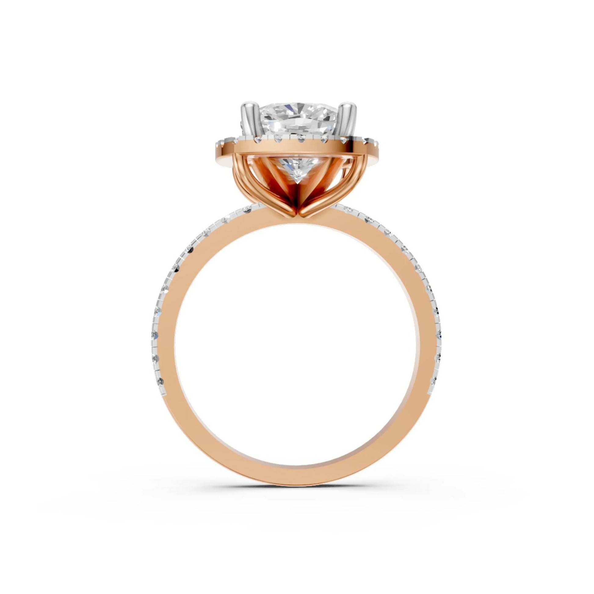 Timeless Bloom Solitaire Ring Rose Gold