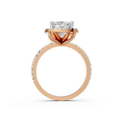 Timeless Bloom Solitaire Ring Rose Gold