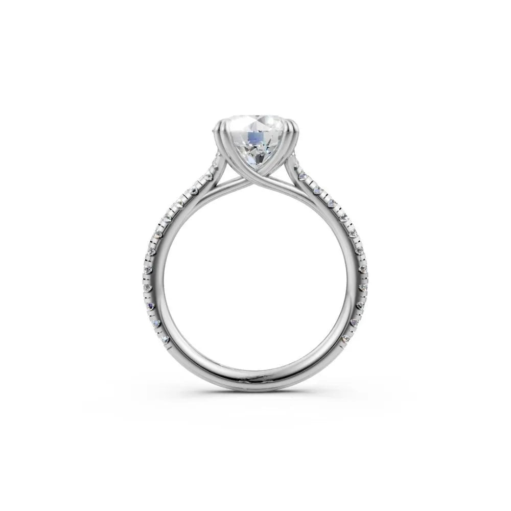 RadiantCore Engagement Ring White Gold