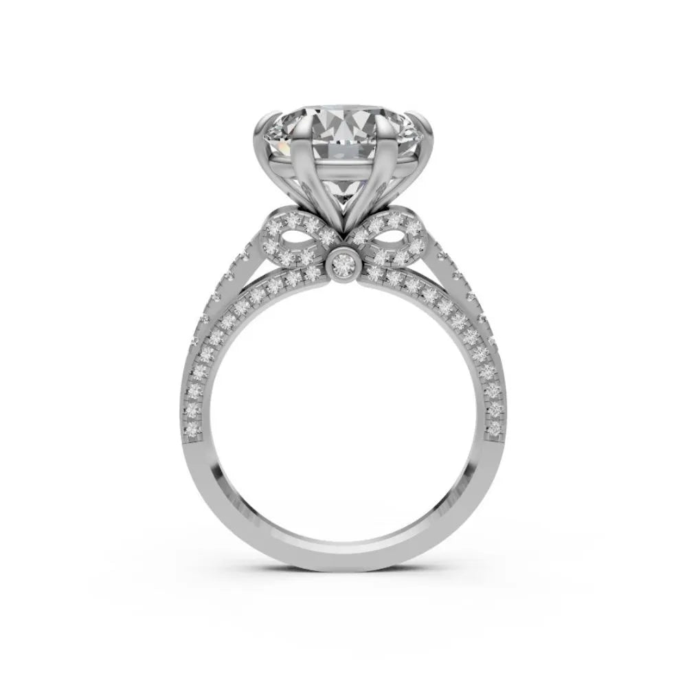 VintageCharm Solitaire Diamond Ring White Gold