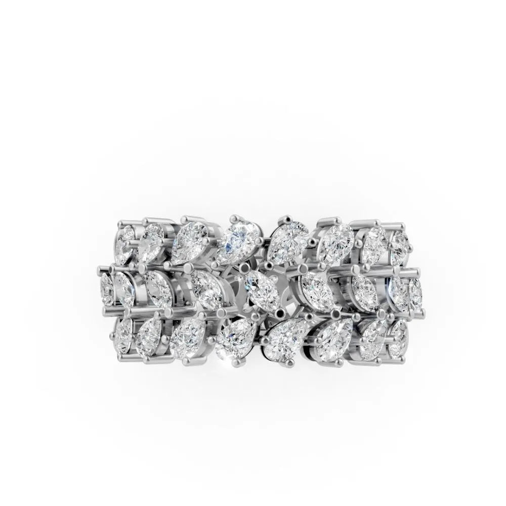 Eternelle Marquise Diamond Band White Gold