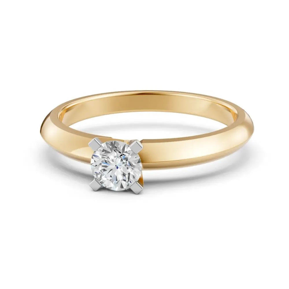 Eternal Shine Solitaire Ring Yellow Gold