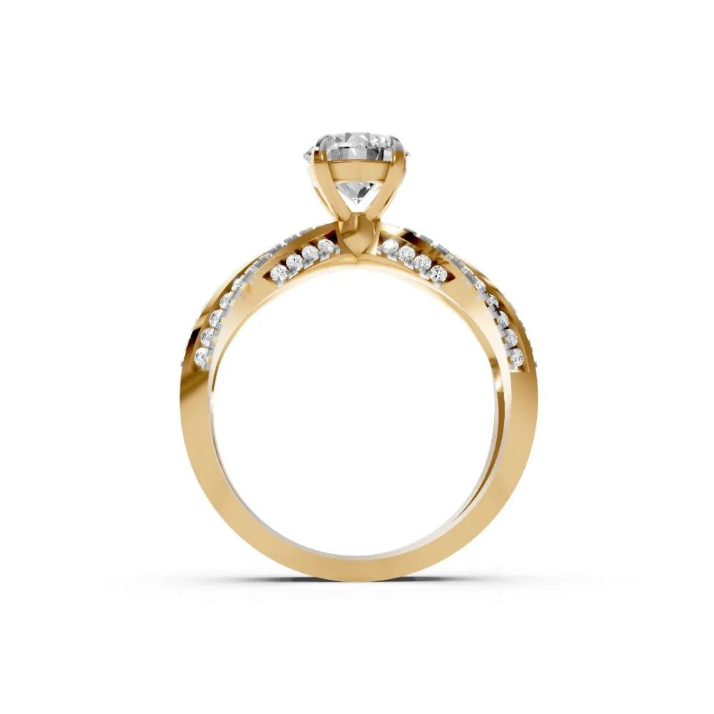 TwinGrace Diamond Bridal Set Yellow Gold