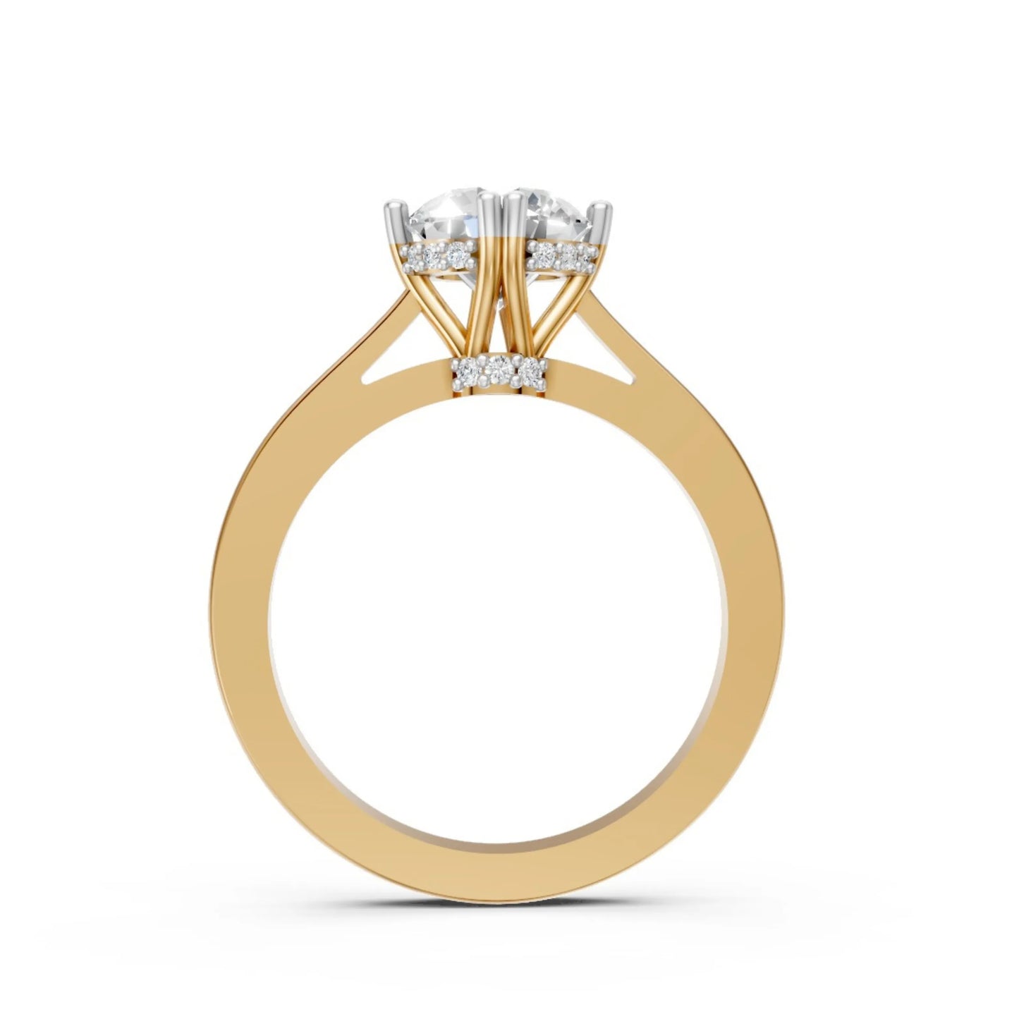Timeless Solitaire Diamond Ring Yellow Gold