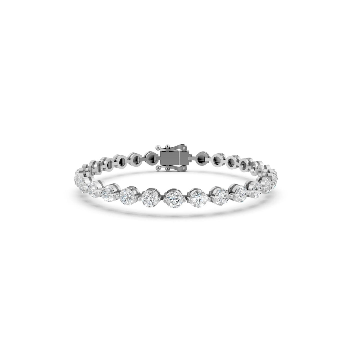 Contemporary Diamond Bracelet White Gold