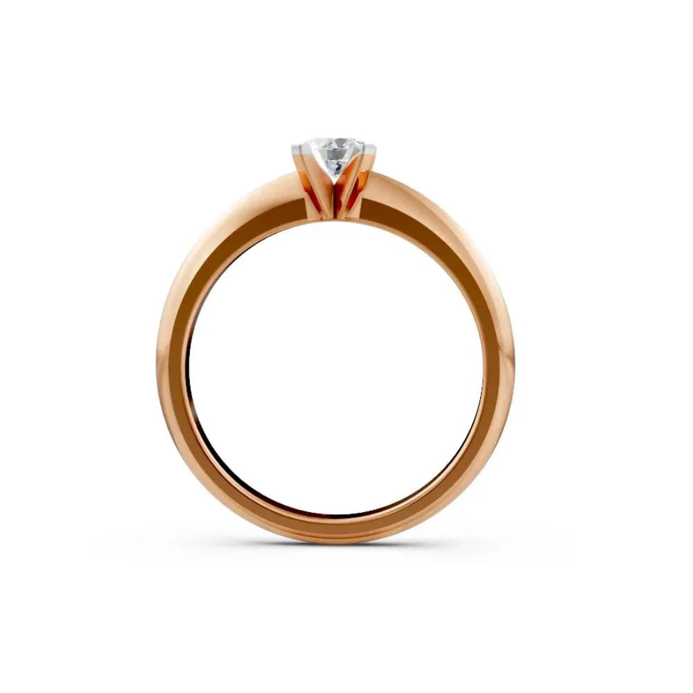 Eternal Shine Solitaire Ring Rose Gold