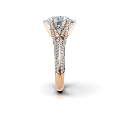 Celeste Shine Solitaire Ring Rose Gold