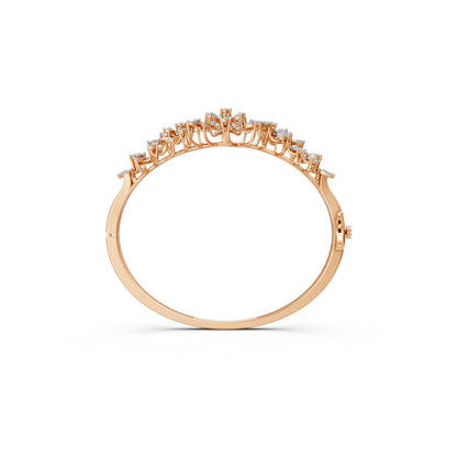 Floral Diamond Bracelet for Timeless Grace Rose Gold 