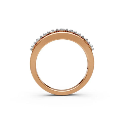 Vintage Filigree Diamond Band Rose Gold