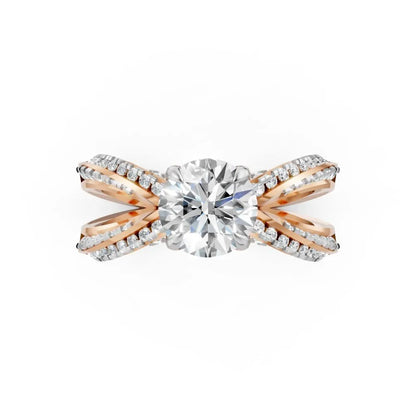 TwinGrace Diamond Bridal Set Rose Gold