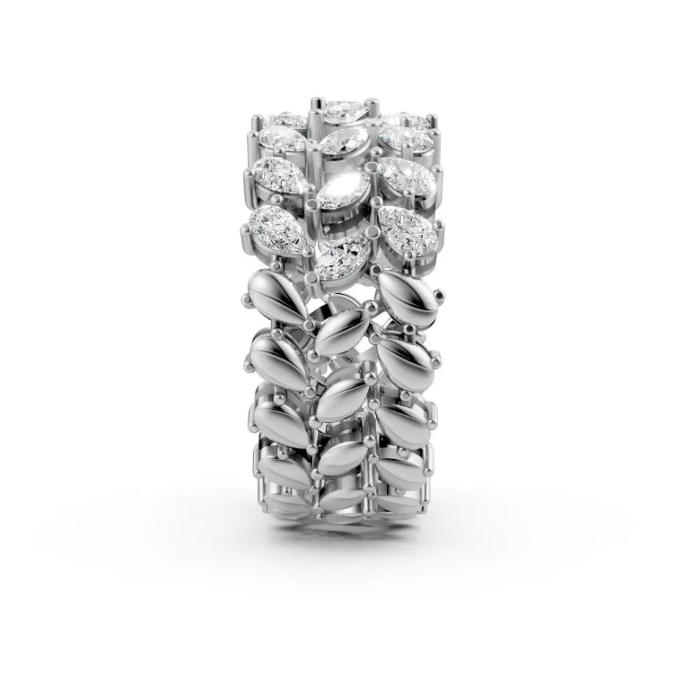 Eternelle Marquise Diamond Band White Gold