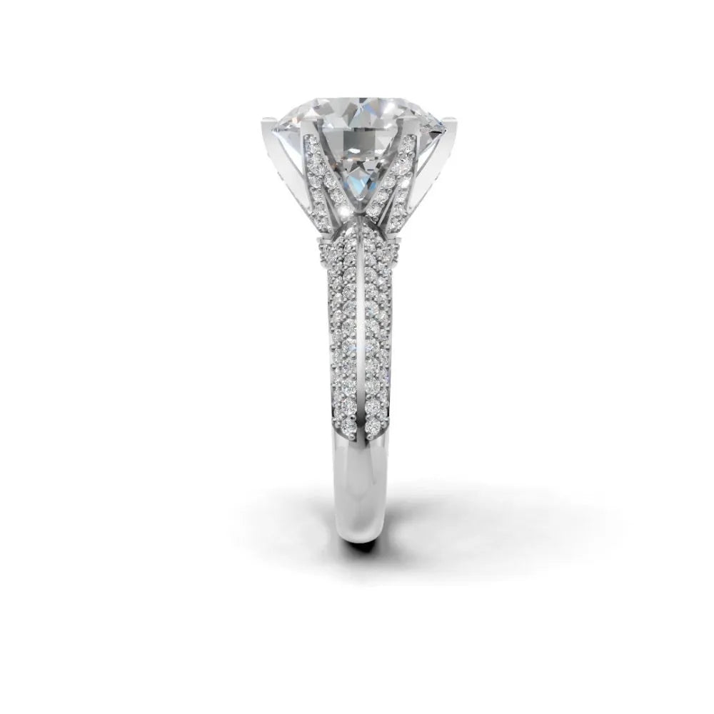 Celeste Shine Solitaire Ring White Gold