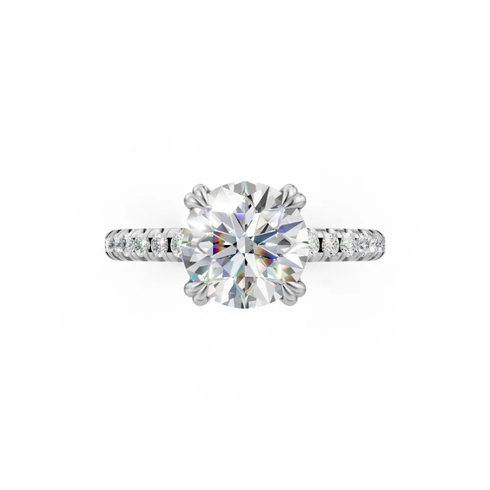 RadiantCore Engagement Ring White Gold