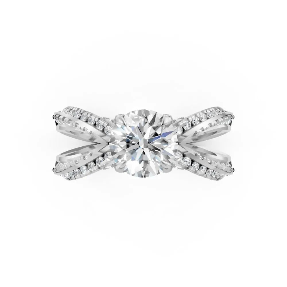 TwinGrace Diamond Bridal Set White Gold