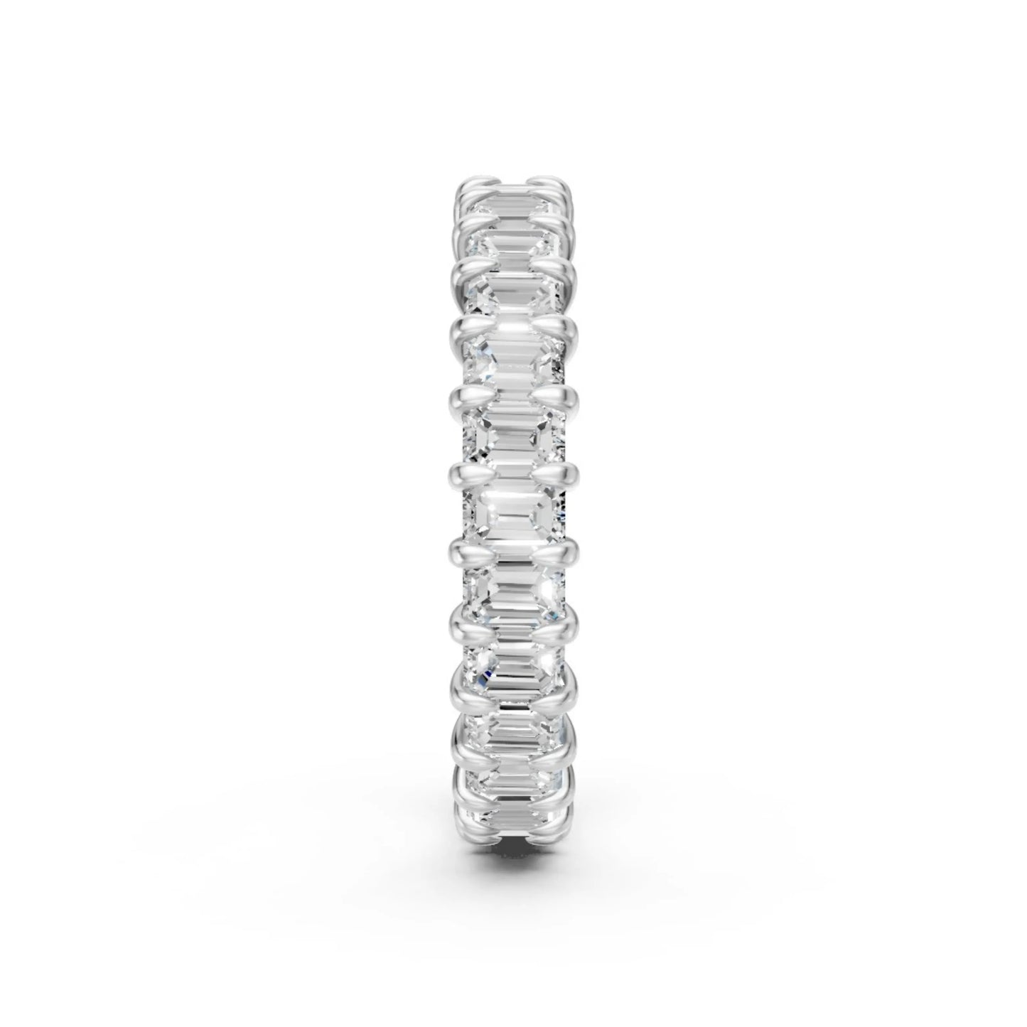 Emerald Eternity Ring Yellow Gold