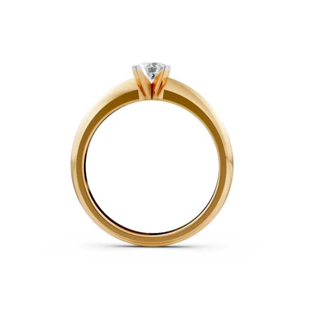 Eternal Shine Solitaire Ring Yellow Gold