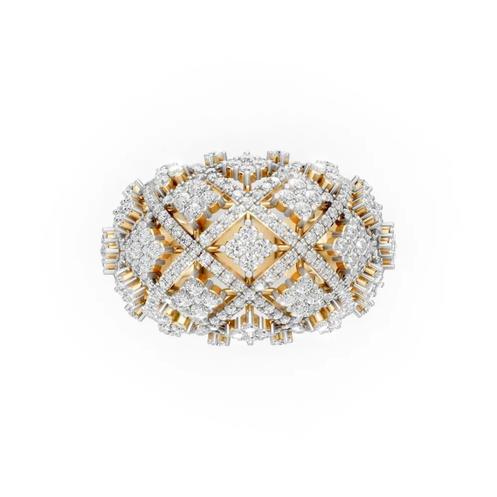 DomeLuxe Gold Diamond Ring Yellow Gold