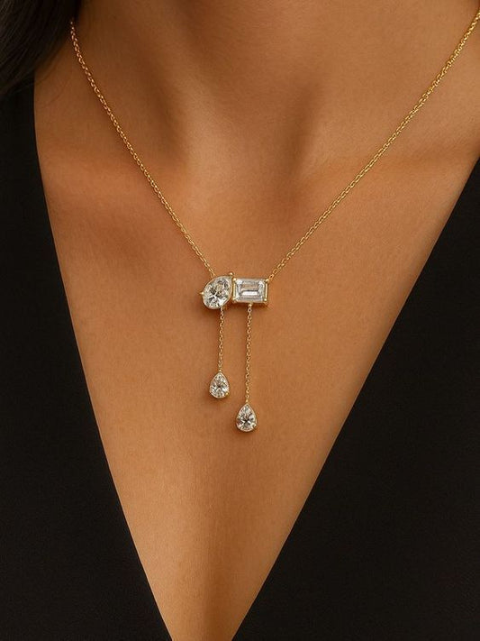 Multi Solitaire Necklace