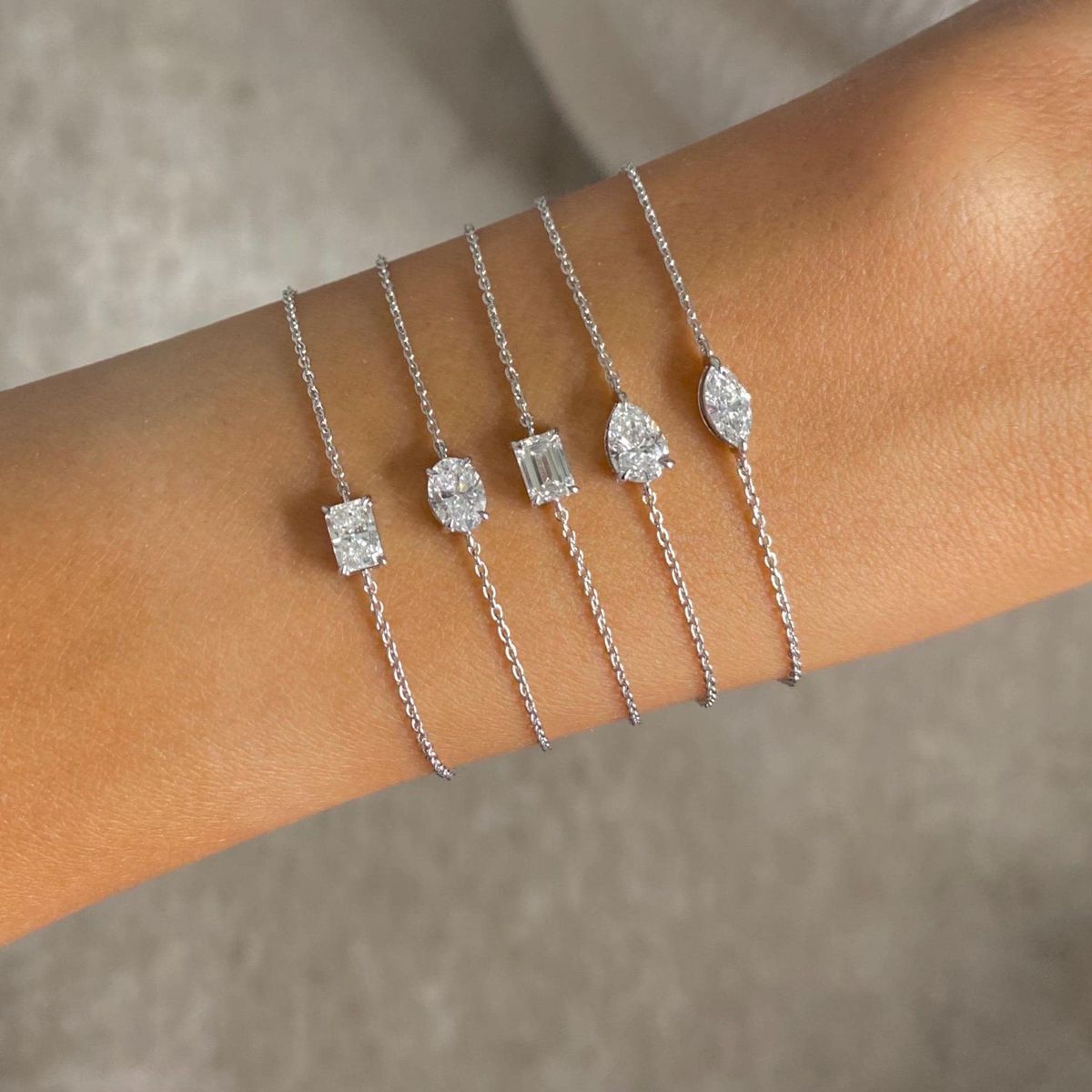 Single Solitaire Oval Bracelet