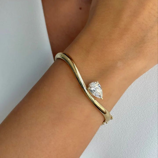 East West Pear Bangle