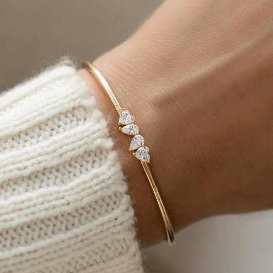 Multi Diamond Bangle