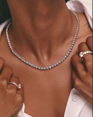 Tennis String Necklace