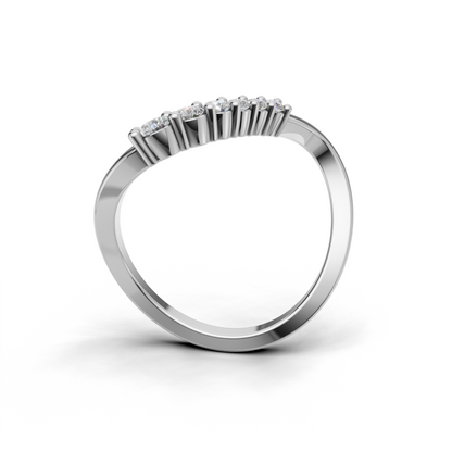 Infinity Diamond Ring – Elegant Twist Band Designer Jewelry