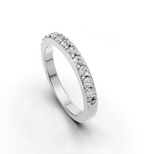 Diamond Eternity Band – Classic Half-Set Ring for Timeless Elegance
