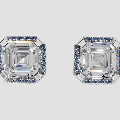 Ascher Cut Gemstone Studs