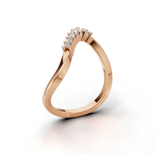 Infinity Diamond Ring – Elegant Twist Band Designer Jewelry