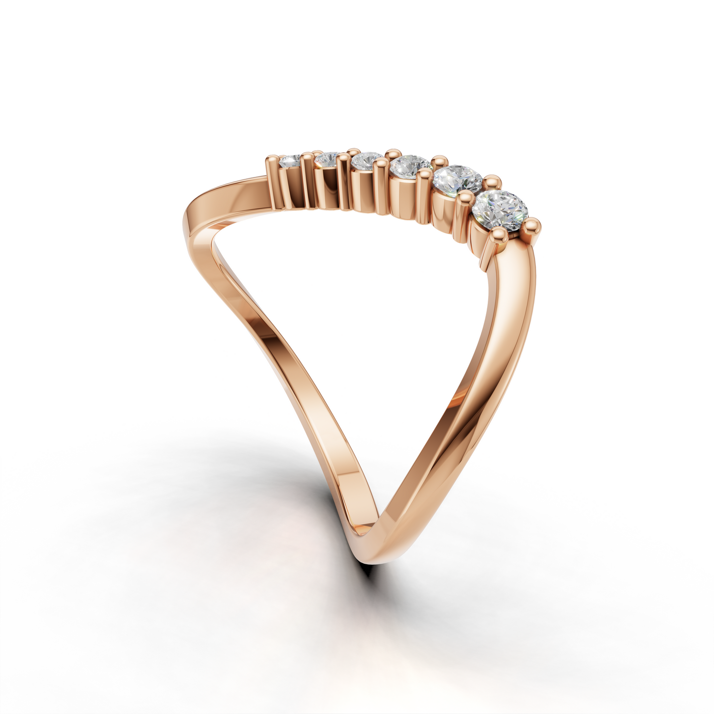 Infinity Diamond Ring – Elegant Twist Band Designer Jewelry