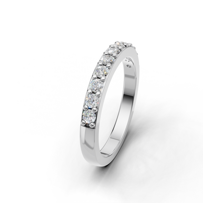 Diamond Eternity Band – Classic Half-Set Ring for Timeless Elegance